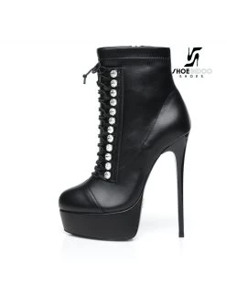Giaro Black Lace-up Giaro "DAISIE" Ankle Boots