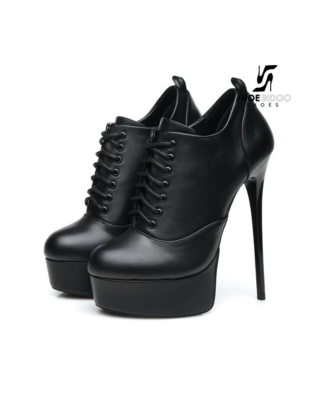 Giaro Black Lace-up Oxford Pumps "Galana" Style 6 Giaro Black Lace-up Oxford Pumps "Galana" Style - Image 6