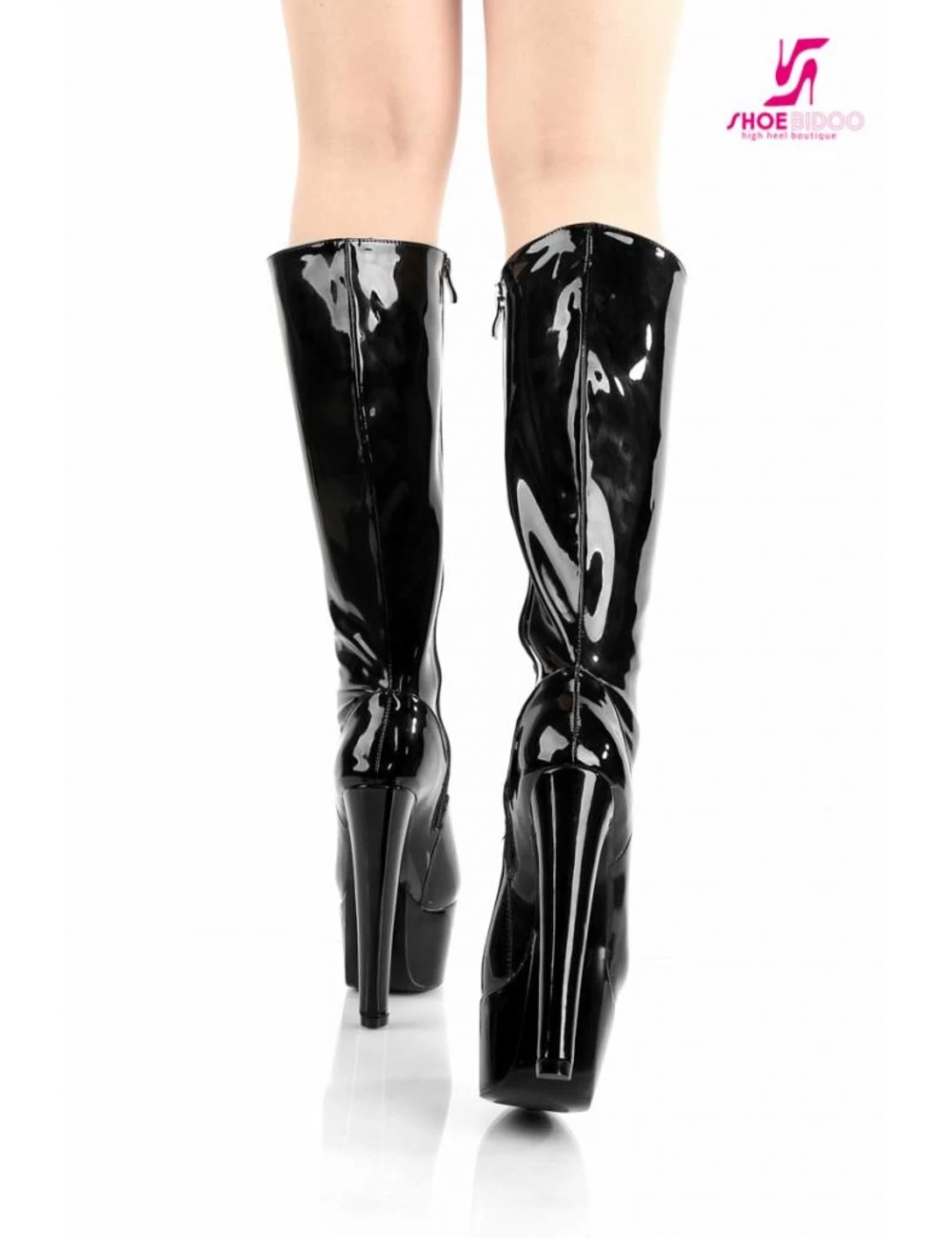 Giaro Black Shiny Giaro "Destroyer" Knee Boots 2 Giaro Black Shiny Giaro "Destroyer" Knee Boots - Image 2