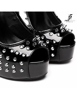 Giaro Black Shiny Giaro "Galana" Platforms With Spikes 16 Giaro Black Shiny Giaro "Galana" Platforms With Spikes -Urban Sole Shop giaro black shiny giaro galana platforms with spik 6