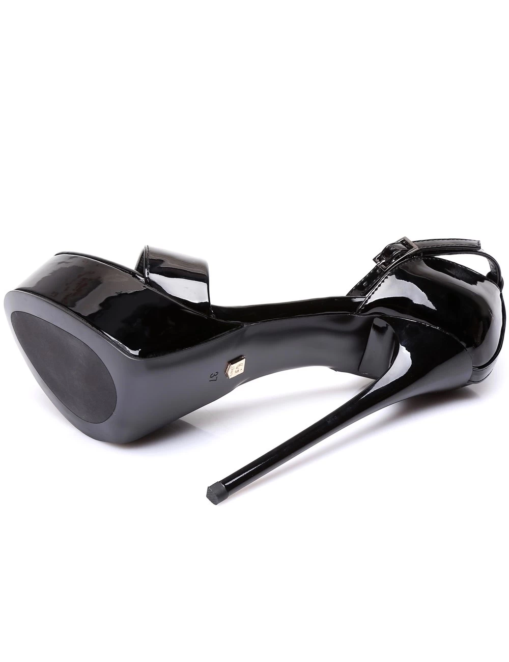 Giaro Black Shiny Giaro "Galana" Sandals 5 Giaro Black Shiny Giaro "Galana" Sandals - Image 5