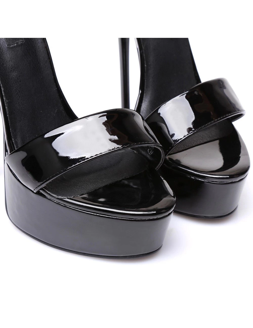 Giaro Black Shiny Giaro "Galana" Sandals 10 Giaro Black Shiny Giaro "Galana" Sandals - Image 10