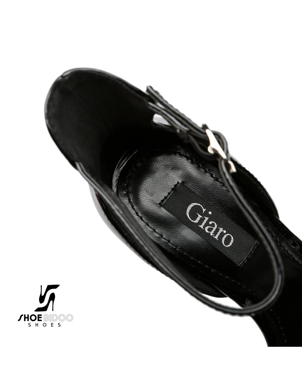 Giaro Black Shiny Giaro MINA High Ankle Belt Sandals 10 Giaro Black Shiny Giaro MINA High Ankle Belt Sandals - Image 10