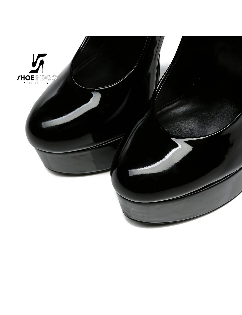 Giaro Black Shiny Giaro "Posessed" Platform Pumps With Big Belt 8 Giaro Black Shiny Giaro "Posessed" Platform Pumps With Big Belt - Image 8