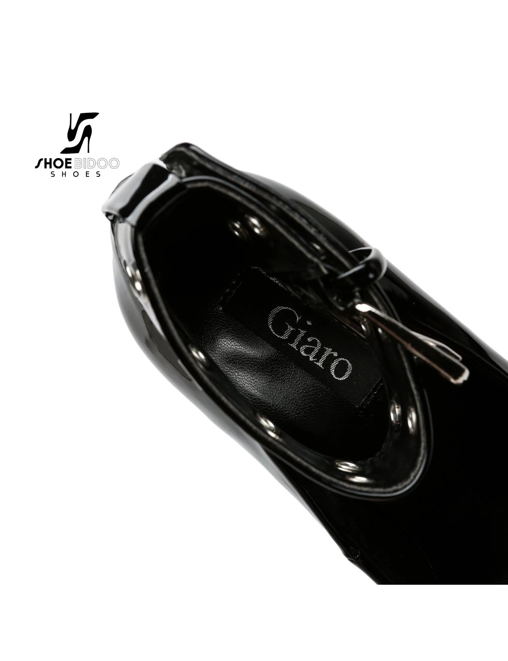 Giaro Black Shiny Giaro "Posessed" Platform Pumps With Big Belt 9 Giaro Black Shiny Giaro "Posessed" Platform Pumps With Big Belt - Image 9