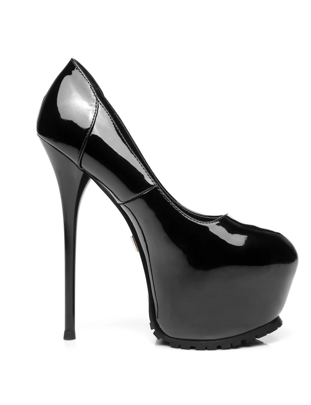 Giaro Black Shiny Giaro "Profile" Platform Pumps 4 Giaro Black Shiny Giaro "Profile" Platform Pumps - Image 4