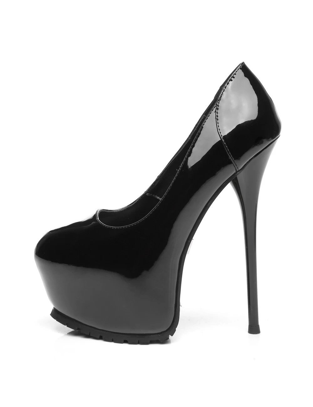 Giaro Black Shiny Giaro "Profile" Platform Pumps 1 Giaro Black Shiny Giaro "Profile" Platform Pumps