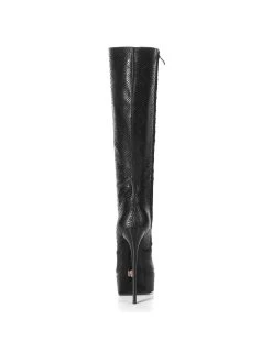 Giaro Black Snake Skin Giaro Ultra "Galana" Knee Boots -Urban Sole Shop giaro black snake skin giaro ultra galana knee boo 2