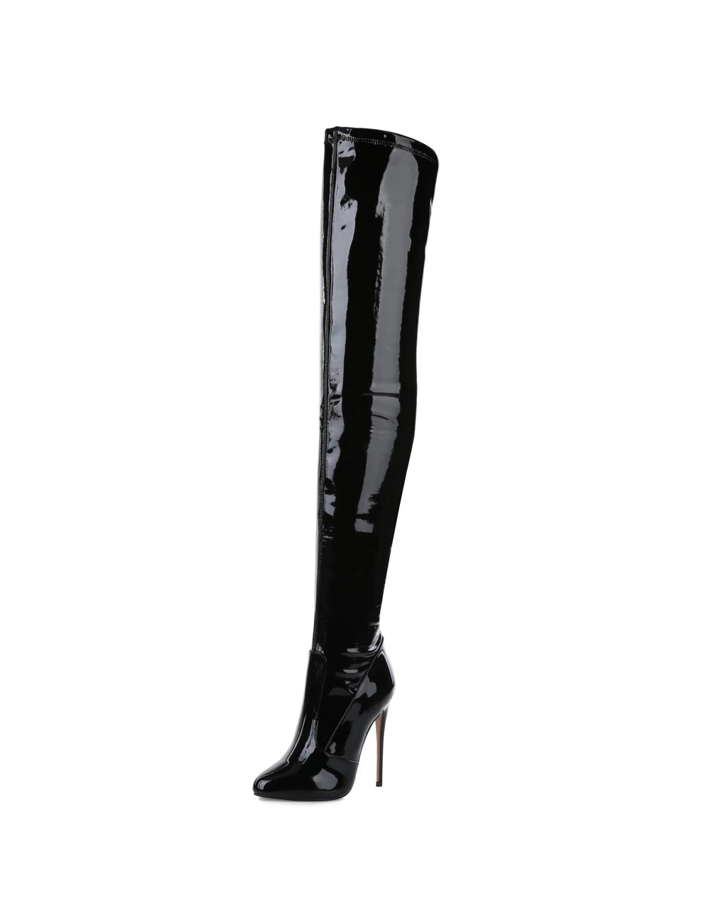 Giaro Giaro BELINDA BLACK SHINY THIGH BOOTS 2 Giaro Giaro BELINDA BLACK SHINY THIGH BOOTS - Image 2