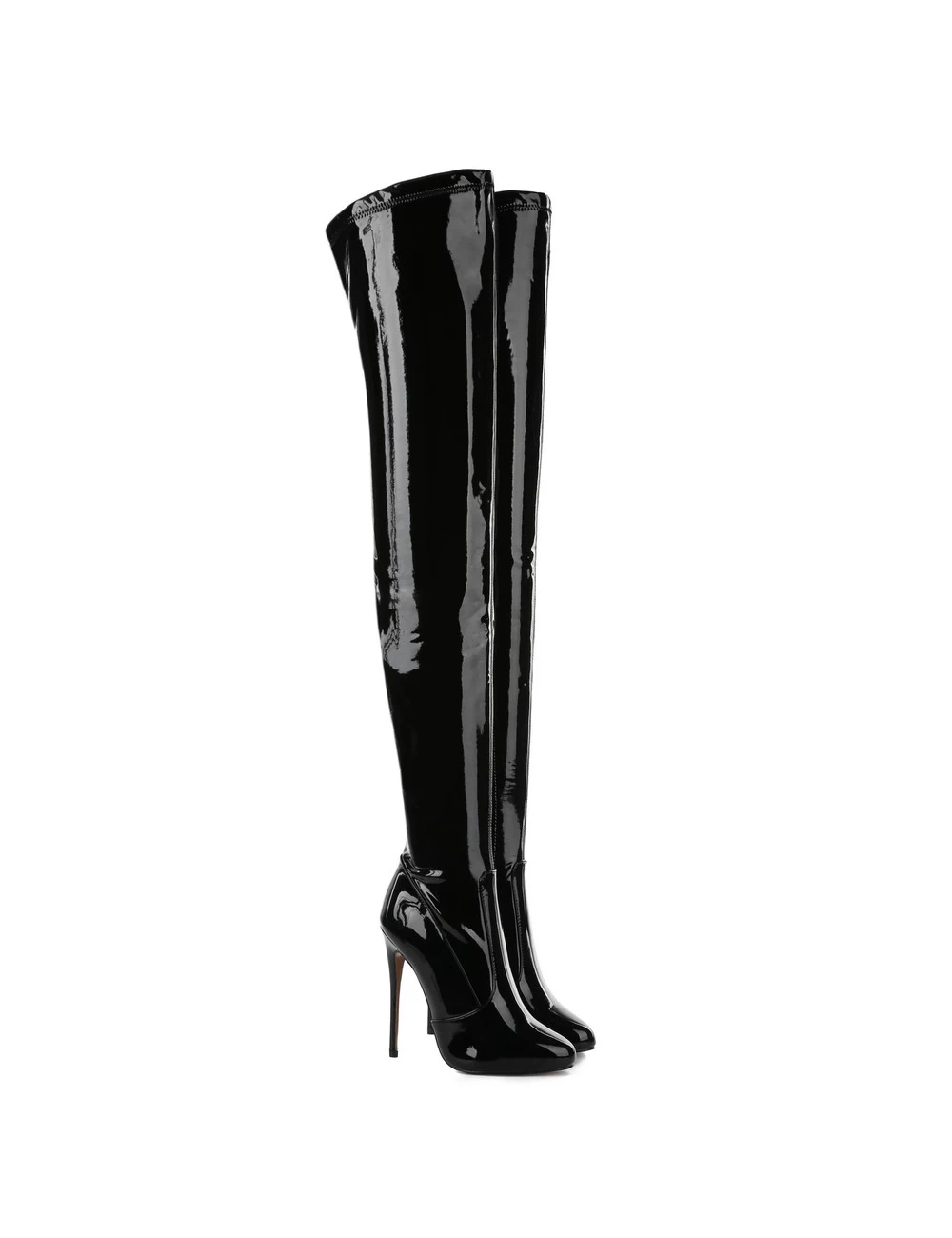 Giaro Giaro BELINDA BLACK SHINY THIGH BOOTS 5 Giaro Giaro BELINDA BLACK SHINY THIGH BOOTS - Image 5