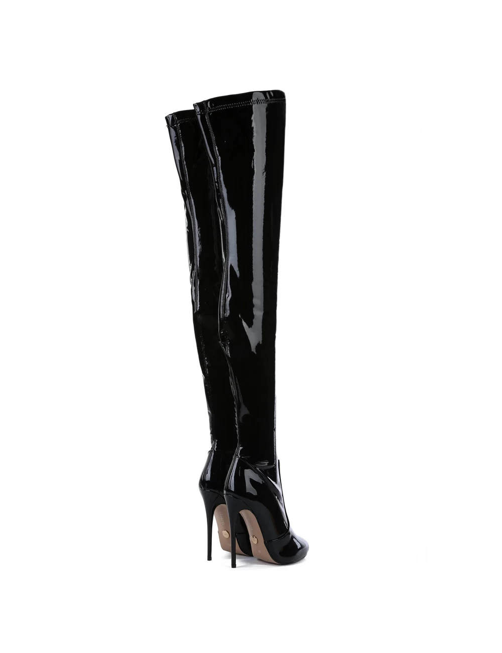 Giaro Giaro BELINDA BLACK SHINY THIGH BOOTS 6 Giaro Giaro BELINDA BLACK SHINY THIGH BOOTS - Image 6