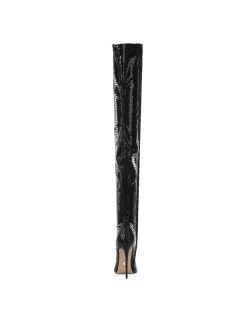 Giaro Giaro BELINDA BLACK SNAKE THIGH BOOTS 12 Giaro Giaro BELINDA BLACK SNAKE THIGH BOOTS -Urban Sole Shop giaro giaro belinda black snake thigh boots 2