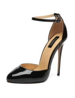 Giaro Giaro BELLA BLACK SHINY OPEN PUMPS -Urban Sole Shop giaro giaro bella black shiny open pumps 2
