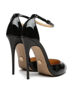 Giaro Giaro BELLA BLACK SHINY OPEN PUMPS -Urban Sole Shop giaro giaro bella black shiny open pumps 6