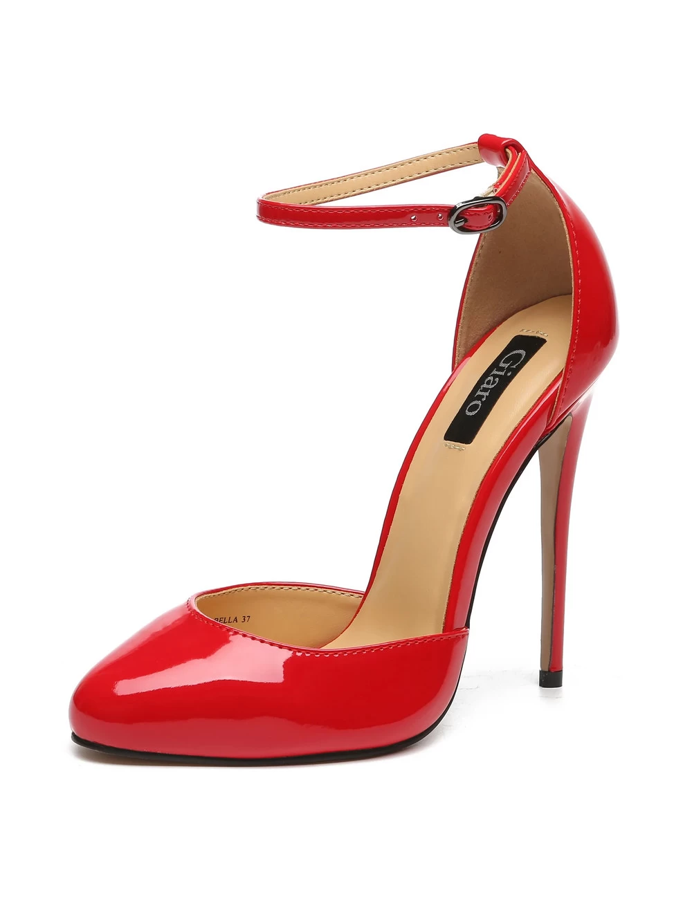 Giaro Giaro BELLA RED SHINY OPEN PUMPS 2 Giaro Giaro BELLA RED SHINY OPEN PUMPS - Image 2
