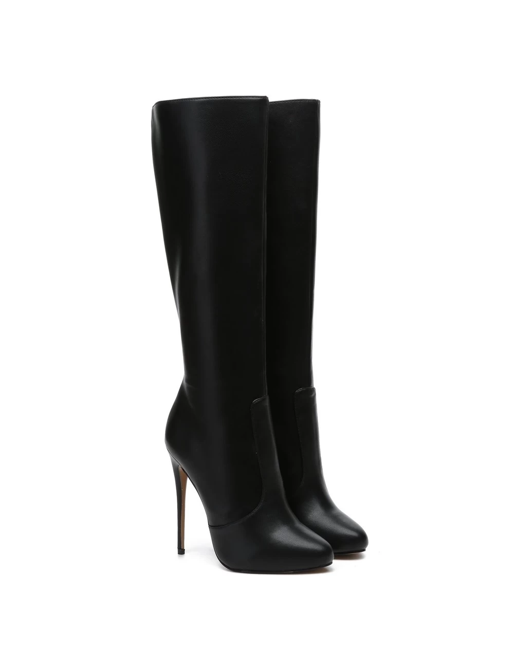 Giaro Giaro BRANDY BLACK MATTE KNEE BOOTS 6 Giaro Giaro BRANDY BLACK MATTE KNEE BOOTS - Image 6