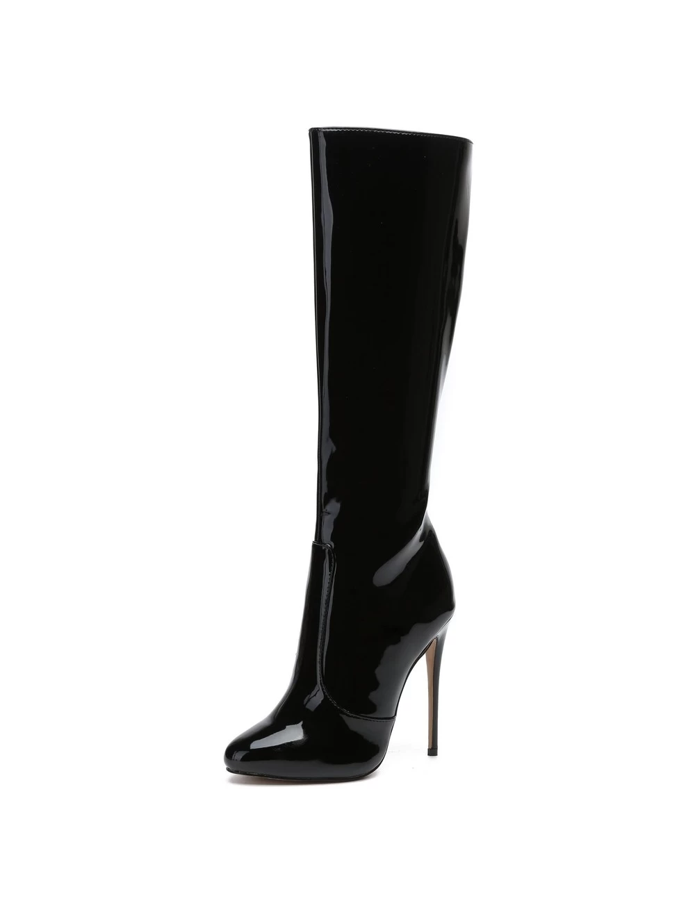 Giaro Giaro BRANDY BLACK SHINY KNEE BOOTS 2 Giaro Giaro BRANDY BLACK SHINY KNEE BOOTS - Image 2