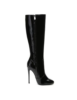 Giaro Giaro BRANDY BLACK SHINY KNEE BOOTS 13 Giaro Giaro BRANDY BLACK SHINY KNEE BOOTS -Urban Sole Shop giaro giaro brandy black shiny knee boots 3