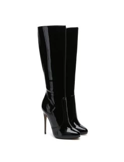 Giaro Giaro BRANDY BLACK SHINY KNEE BOOTS 15 Giaro Giaro BRANDY BLACK SHINY KNEE BOOTS -Urban Sole Shop giaro giaro brandy black shiny knee boots 5