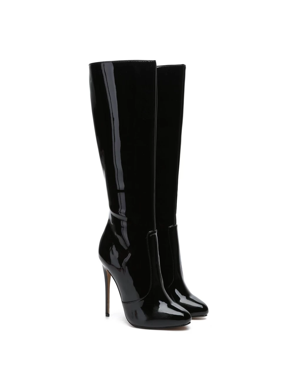 Giaro Giaro BRANDY BLACK SHINY KNEE BOOTS 6 Giaro Giaro BRANDY BLACK SHINY KNEE BOOTS - Image 6