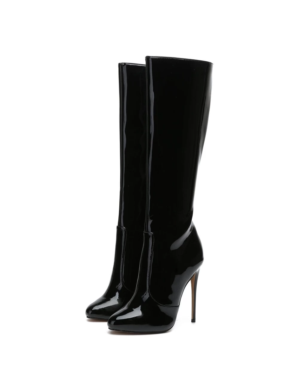 Giaro Giaro BRANDY BLACK SHINY KNEE BOOTS 8 Giaro Giaro BRANDY BLACK SHINY KNEE BOOTS - Image 8