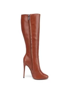 Giaro Giaro BRANDY BROWN MATTE KNEE BOOTS -Urban Sole Shop giaro giaro brandy brown matte knee boots 3