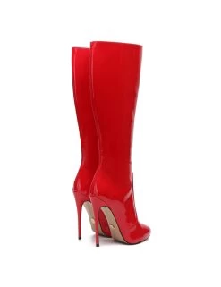 Giaro Giaro BRANDY RED SHINY KNEE BOOTS -Urban Sole Shop giaro giaro brandy red shiny knee boots 6