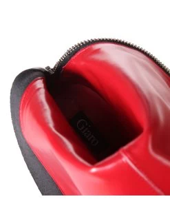 Giaro Giaro Cameron Black Shiny Knee Boots - Back Zipper -Urban Sole Shop giaro giaro cameron black shiny knee boots back zi 9