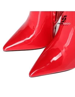 Giaro Giaro Fashion Knee Boots TAKEN In Red Patent -Urban Sole Shop giaro giaro fashion knee boots taken in red patent 7