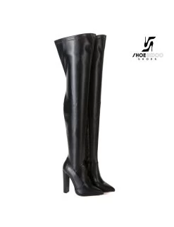 Giaro Giaro Fashion Thigh Boots TRINKET In Black Mat -Urban Sole Shop giaro giaro fashion thigh boots trinket in black m 4