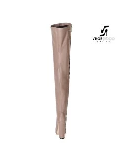 Giaro Giaro Fashion Thigh Boots TRINKET In Taupe Matte -Urban Sole Shop giaro giaro fashion thigh boots trinket in taupe m 4
