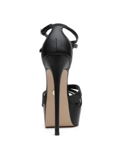 Giaro Giaro KARELESS BLACK MATTE T-STRAP SANDALS -Urban Sole Shop giaro giaro kareless black matte t strap sandals 3