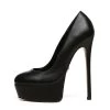 Giaro Giaro KIKI BLACK MATTE PLATFORM PUMPS