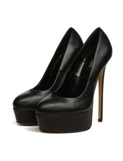 Giaro Giaro KIKI BLACK MATTE PLATFORM PUMPS -Urban Sole Shop giaro giaro kiki black matte platform pumps 7