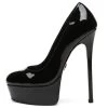 Giaro Giaro KIKI BLACK SHINY PLATFORM PUMPS