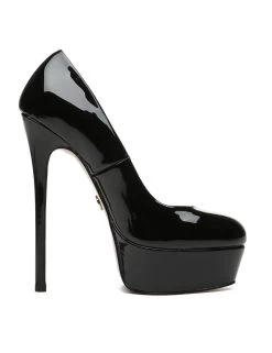Giaro Giaro KIKI BLACK SHINY PLATFORM PUMPS -Urban Sole Shop giaro giaro kiki black shiny platform pumps 3
