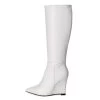 Giaro Giaro Knee Boots With Wedge Heel ELLA In White