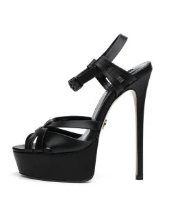 Giaro Giaro KORI BLACK MATTE SANDALS
