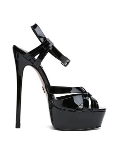 Giaro Giaro KORI BLACK SHINY SANDALS 13 Giaro Giaro KORI BLACK SHINY SANDALS -Urban Sole Shop giaro giaro kori black shiny sandals 2