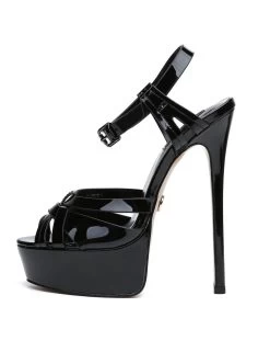 Giaro Giaro KORI BLACK SHINY SANDALS