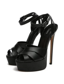 Giaro Giaro KROSS BLACK MATTE SANDALS -Urban Sole Shop giaro giaro kross black matte sandals 7