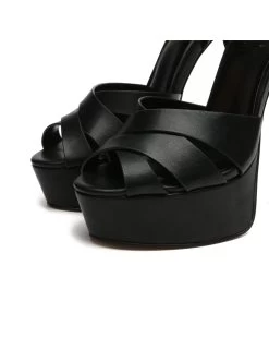 Giaro Giaro KROSS BLACK MATTE SANDALS -Urban Sole Shop giaro giaro kross black matte sandals 8