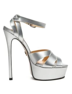 Giaro Giaro KROSS SILVER METALLIC MATTE SANDALS -Urban Sole Shop giaro giaro kross silver metallic matte sandals 3
