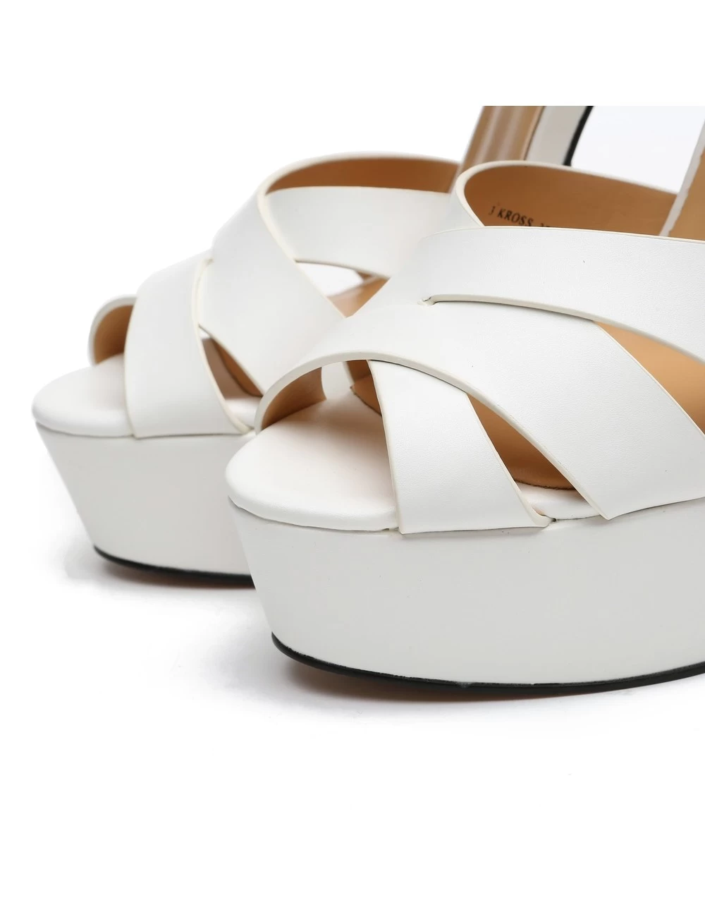 Giaro Giaro KROSS WHITE MATTE STRAPPY SANDALS 9 Giaro Giaro KROSS WHITE MATTE STRAPPY SANDALS - Image 9