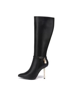 Giaro Giaro LEANDRA BLACK MATTE KNEE BOOTS