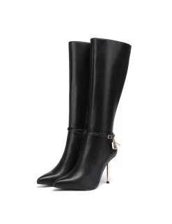 Giaro Giaro LEANDRA BLACK MATTE KNEE BOOTS -Urban Sole Shop giaro giaro leandra black matte knee boots 5