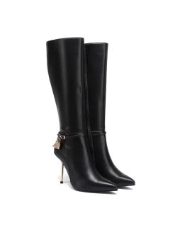 Giaro Giaro LEANDRA BLACK MATTE KNEE BOOTS -Urban Sole Shop giaro giaro leandra black matte knee boots 8