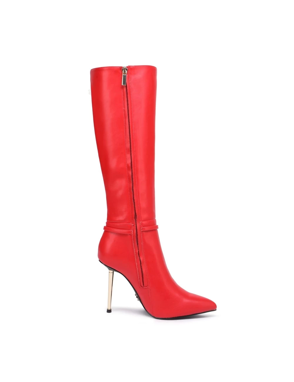 Giaro Giaro LEANDRA RED MATTE KNEE BOOTS 4 Giaro Giaro LEANDRA RED MATTE KNEE BOOTS - Image 4