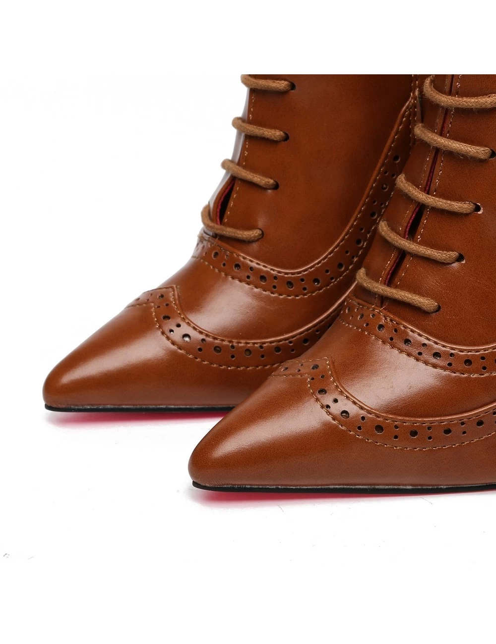 Giaro Giaro MILANA BROWN MATTE LACE KNEE BOOTS 6 Giaro Giaro MILANA BROWN MATTE LACE KNEE BOOTS - Image 6