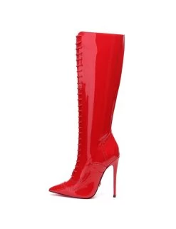 Giaro Giaro MILANA RED SHINY RIDING BOOTS